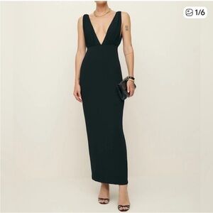 Reformation Velda Black Maxi Dress